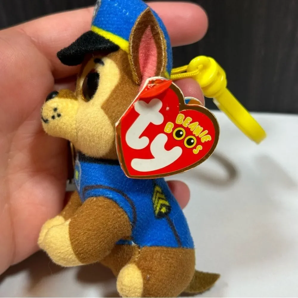 Paw Patrol Ty Beanie Boos Chase Plush Bag Clip